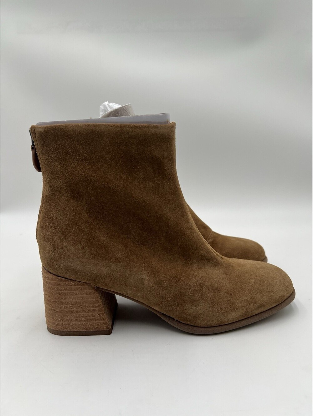Alexandre Birman Sandryn Tobacco Suede Ankle Booties Womens 7.5